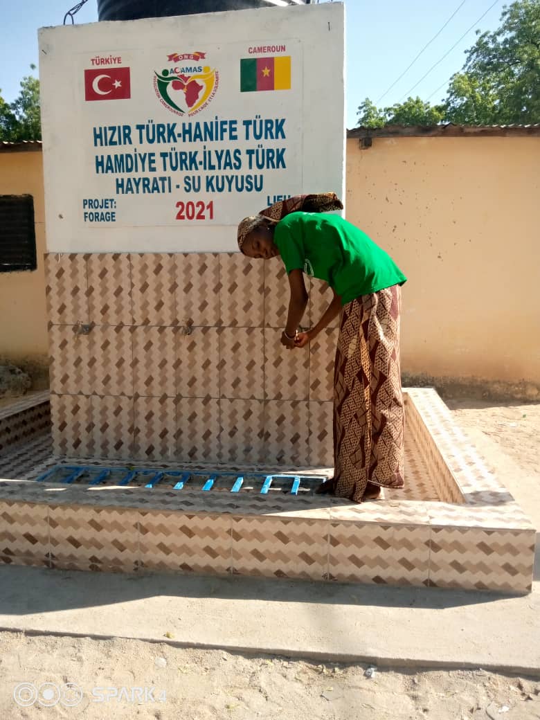 L’inauguration  du Forage construit par ACAMAS/AJEUDEP